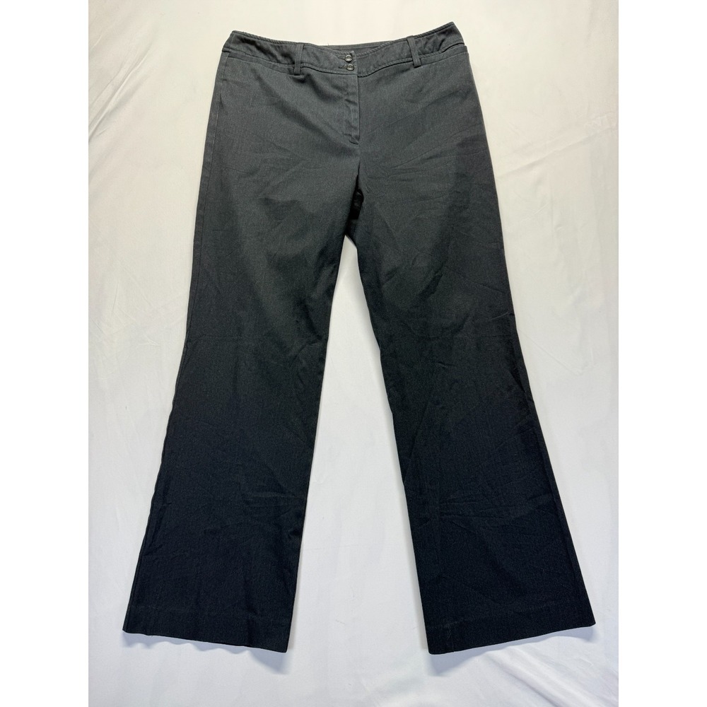 Jones New York Sport Ankle Pants Womens‎ 12 Black Stretch High Rise Straight Leg